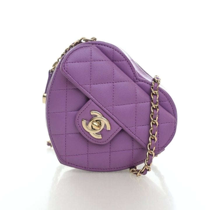 Chanel Small Lambskin CC Inlove Heart Bag