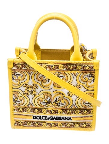 Dolce & Gabbana Canvas Top Handle Bag