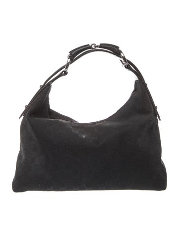 GG Canvas Horsebit Medium