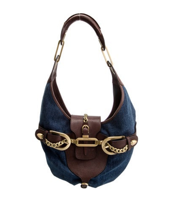 Jimmy Choo Choo Denim Shoulder Bag