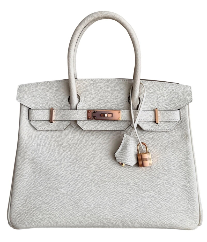 Craie Epsom Birkin 30 Rose Gold Hardware, 2020