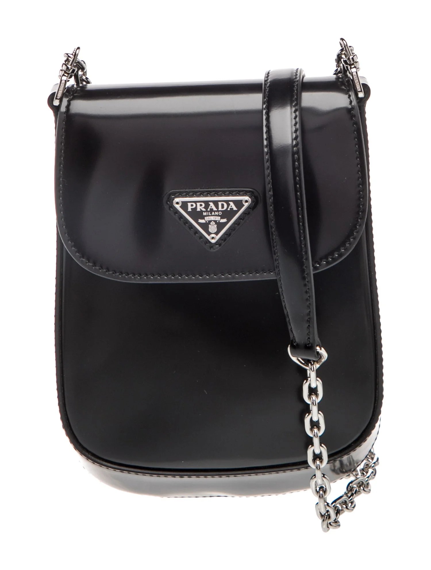 Enameled Metal Triangle Cleo Phone Pouch