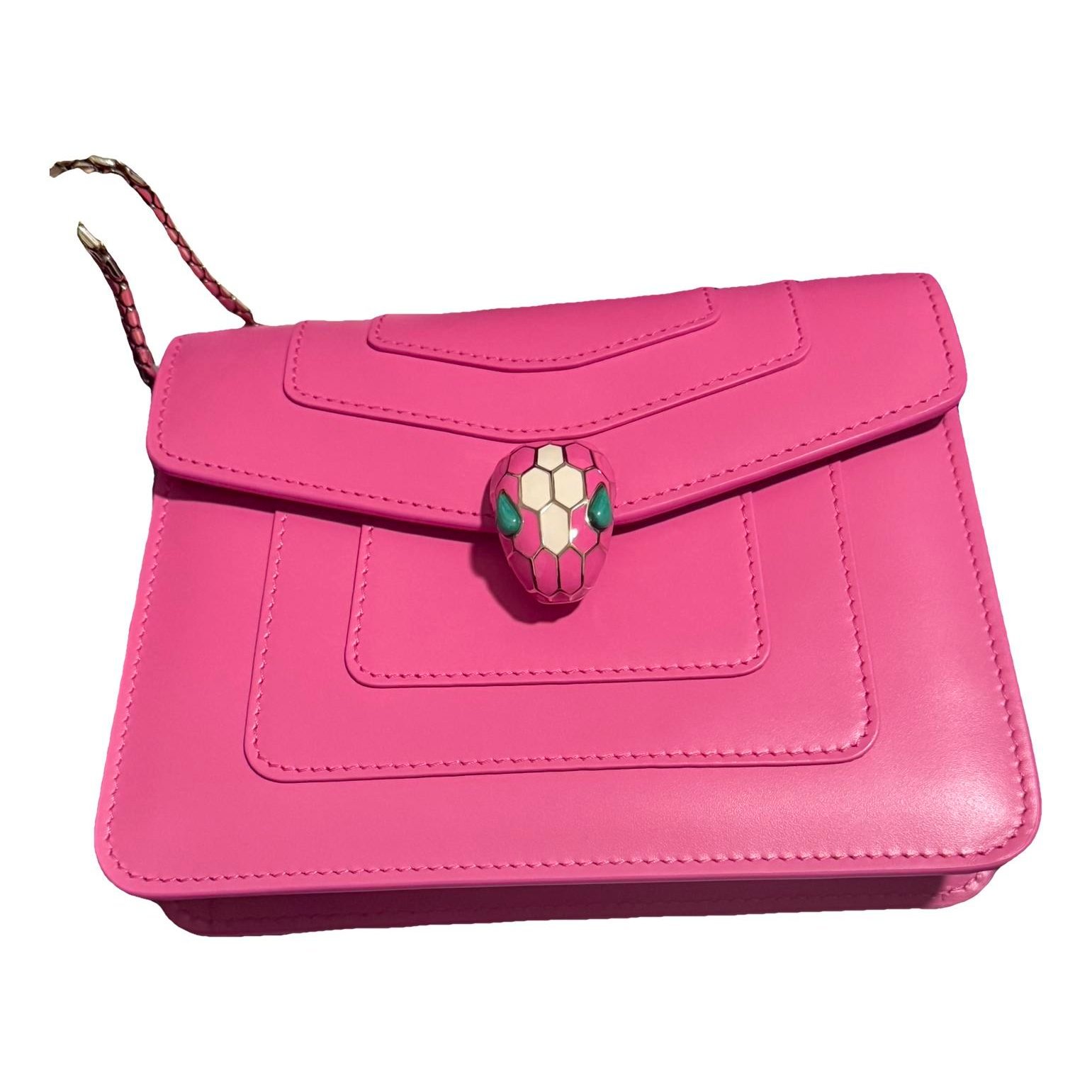 Serpenti leather handbag