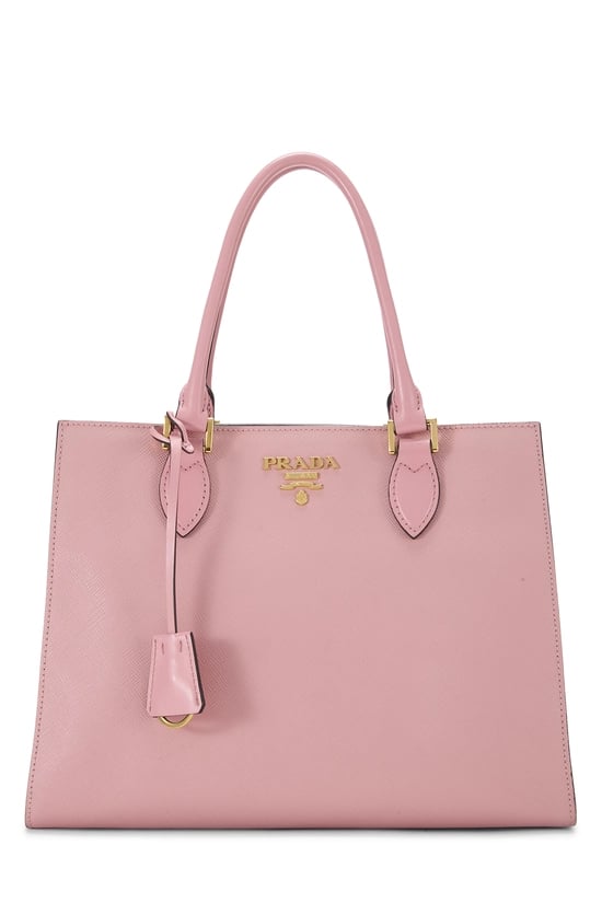 Pink Saffiano Convertible Handbag