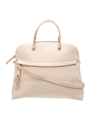 Leather Top Handle Bag