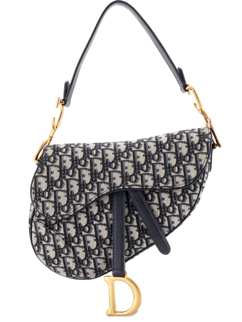 Dior Saddle Handbag Oblique Canvas Medium shoulder bag