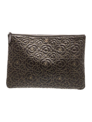 Chanel Camellia Embossed O-Case