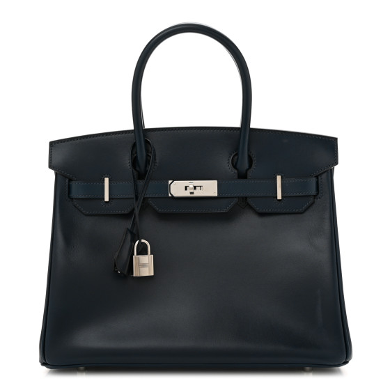 Hermes Box Birkin 30 Bleu De Prusse