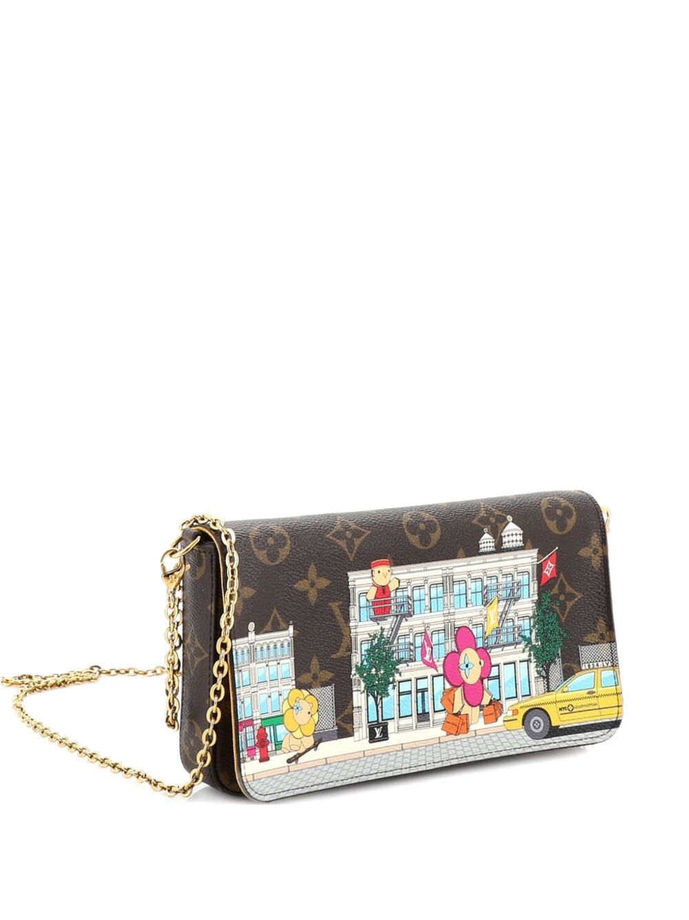 Felicie Pochette Limited Edition Vivienne Xmas Monogram Canvas crossbody bag