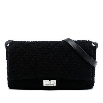 Chanel Jumbo Reissue 2.55 Quilted Tweed Easy Messenger Flap