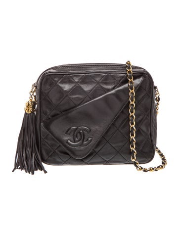 Quilted Tassel Camera Bag