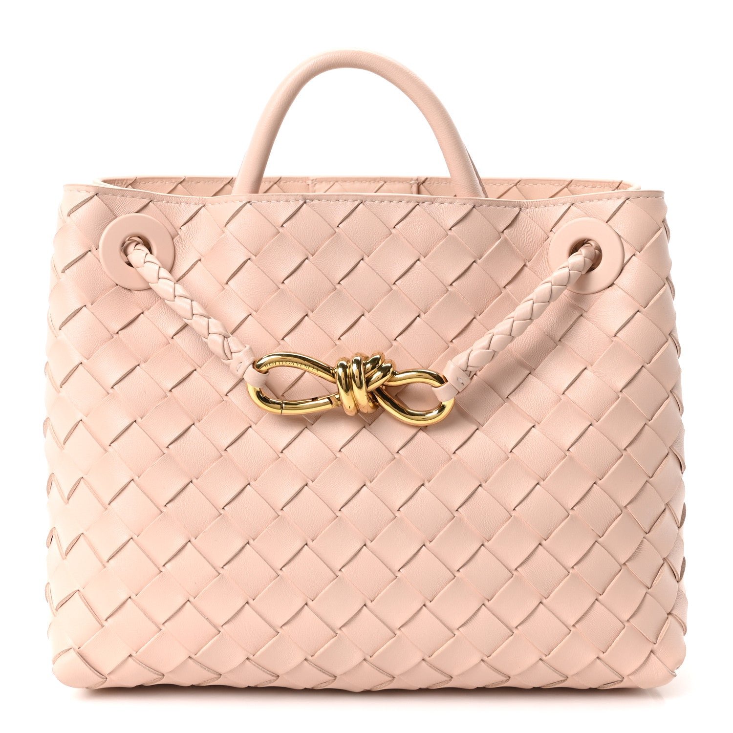 Bottega Veneta Nappa Intrecciato Small Andiamo Shoulder Bag Lotus