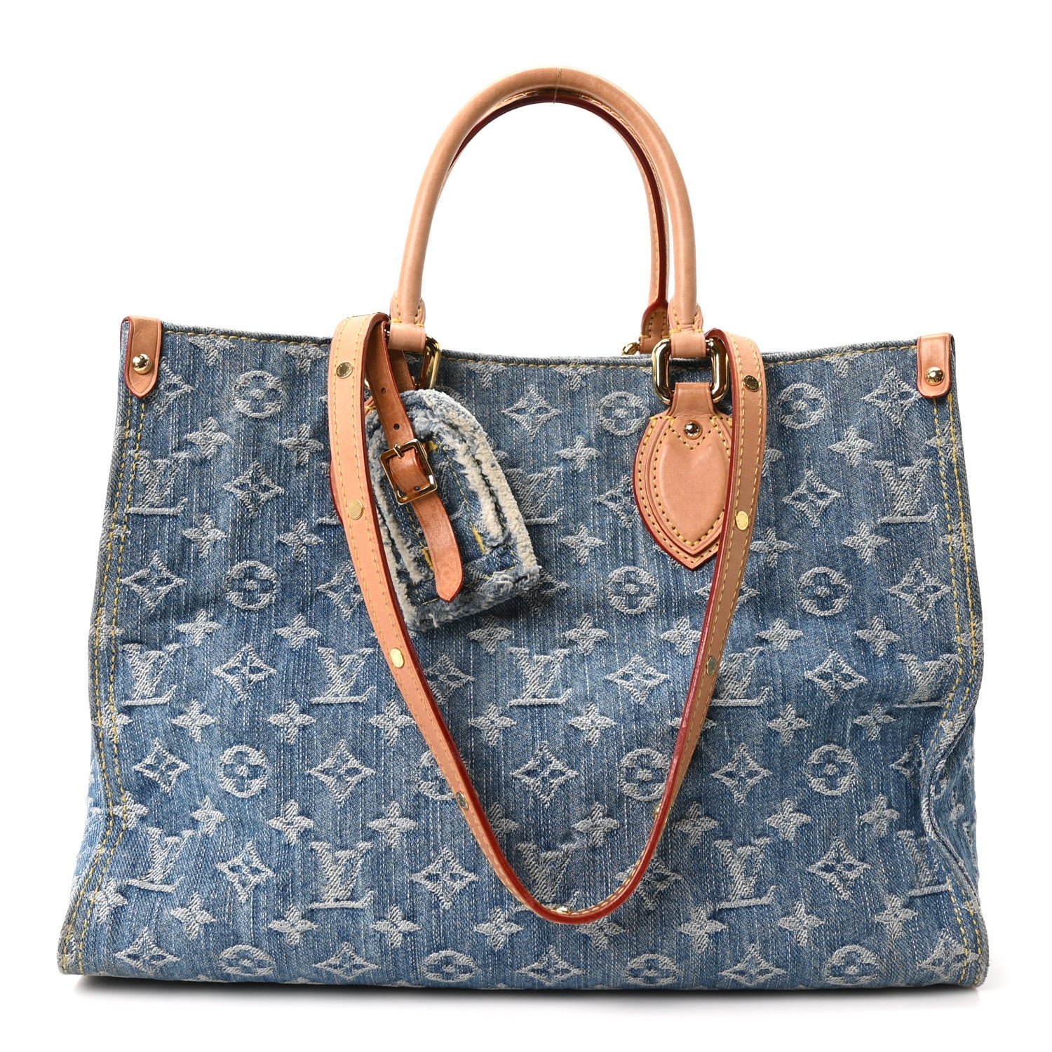Louis Vuitton Monogram Denim Onthego MM Blue