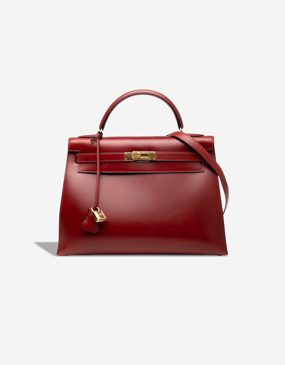Hermes 
		Kelly 32 Box Rouge H    