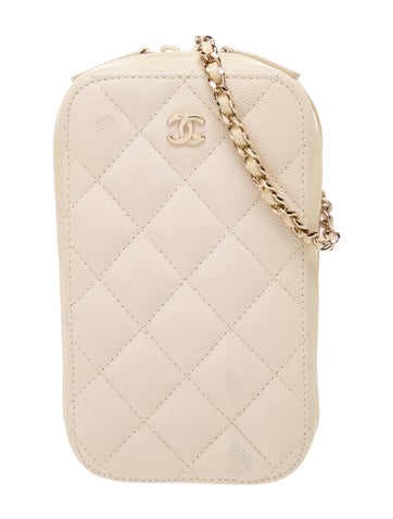 Quilted Phone Holder on Chain