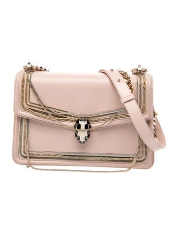 Bvlgari Leather Shoulder Bag Small
