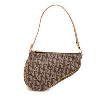Calfskin Mini Diorissimo Canvas Saddle Pochette