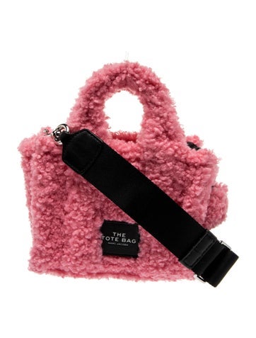 Shearling Top Handle Bag