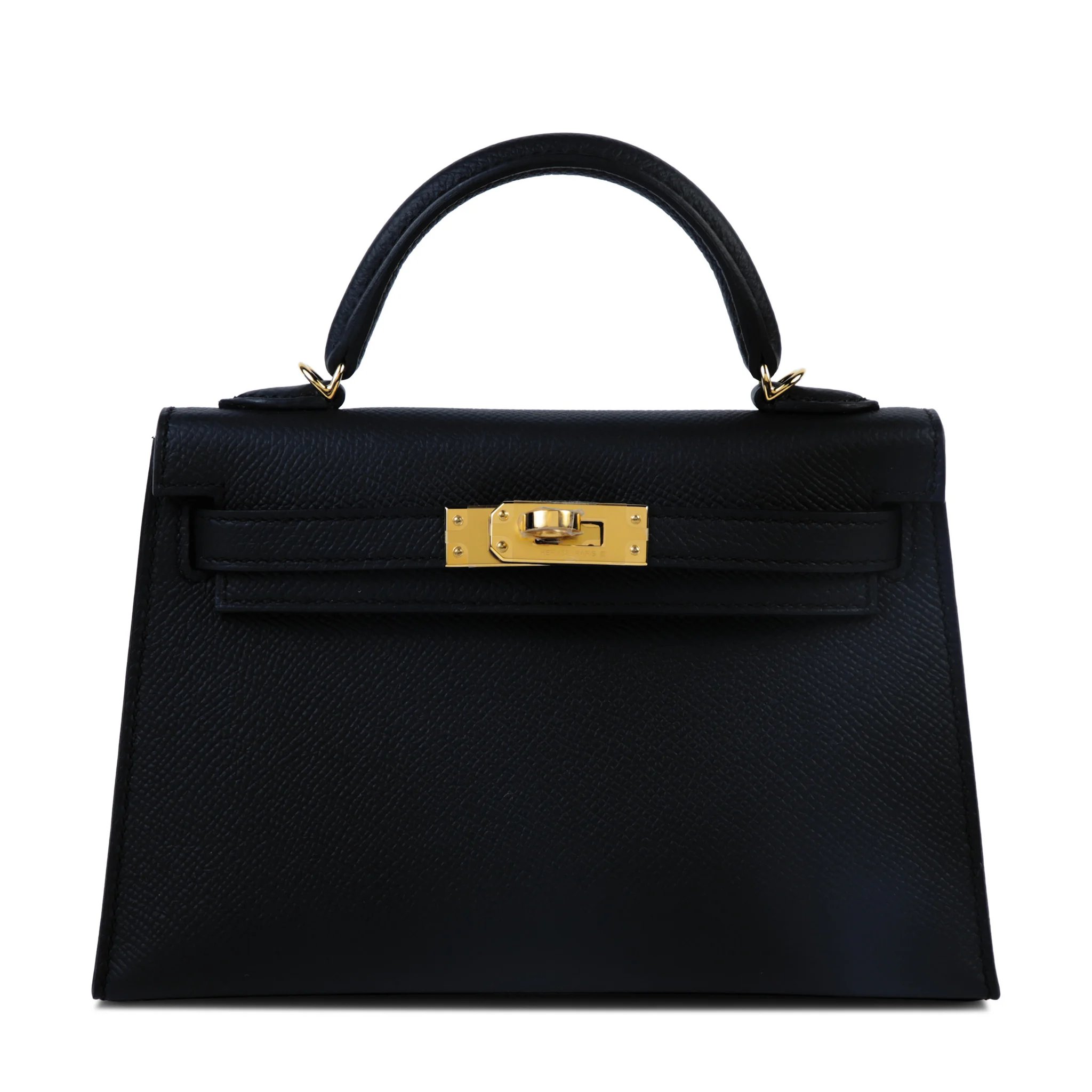 Hermes Mini Kelly II Noir (89) Epsom Gold hardware G (2026)