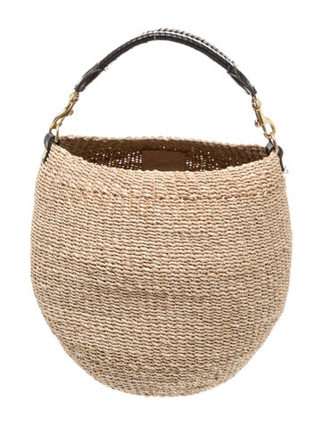 Straw Top Handle Bag