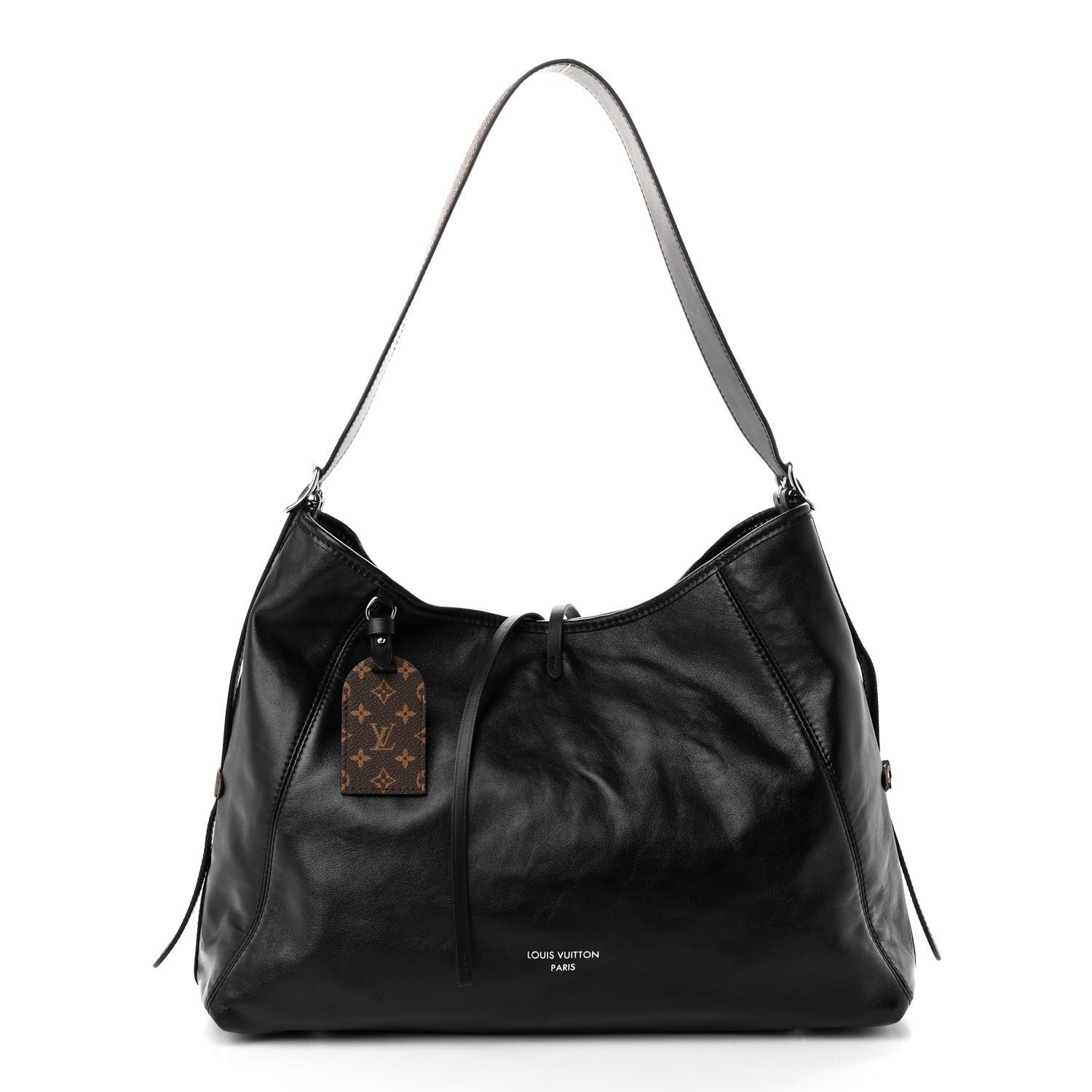 Louis Vuitton Lambskin CarryAll Vibe MM Black