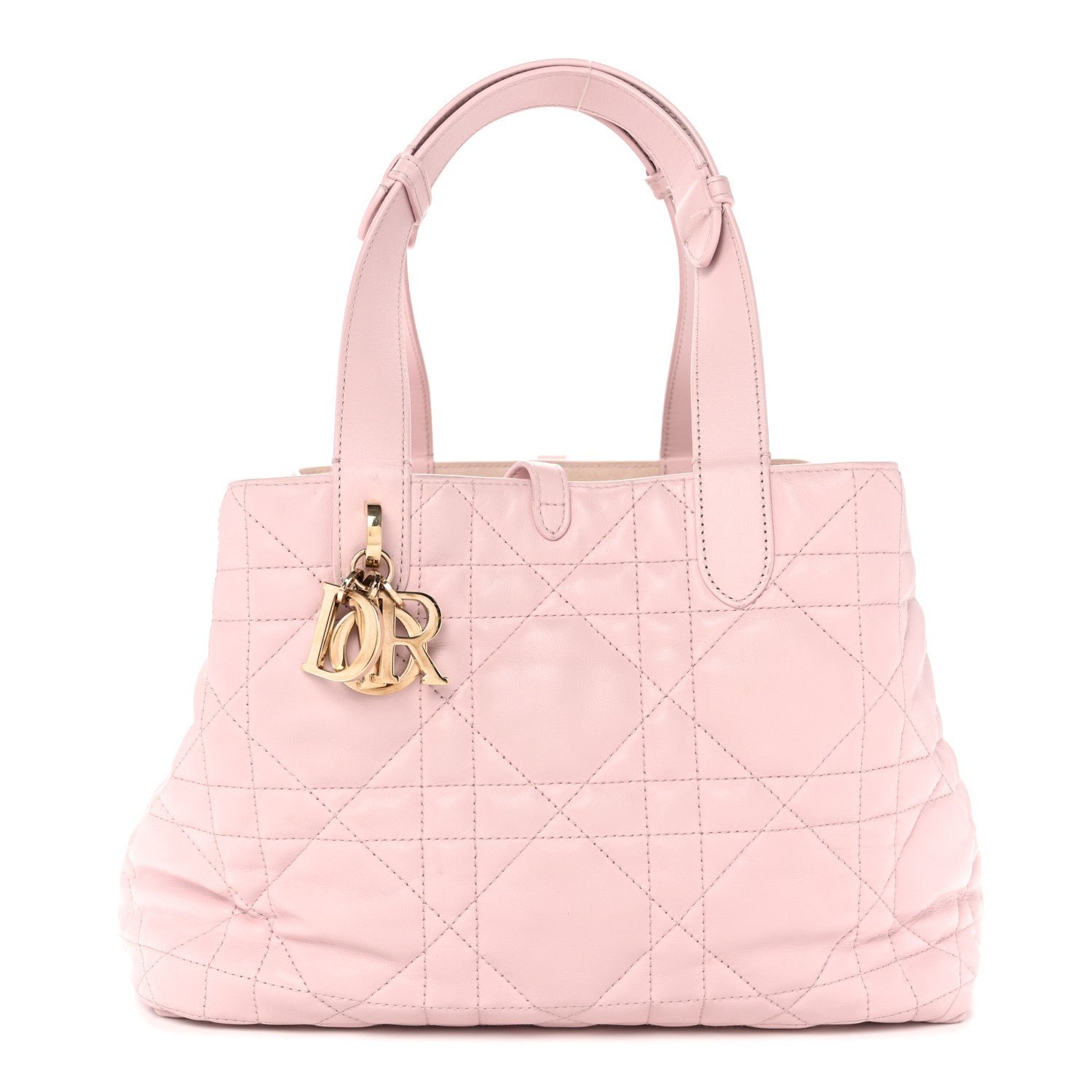 Dior Calfskin Macrocannage Medium Toujours Powder Pink