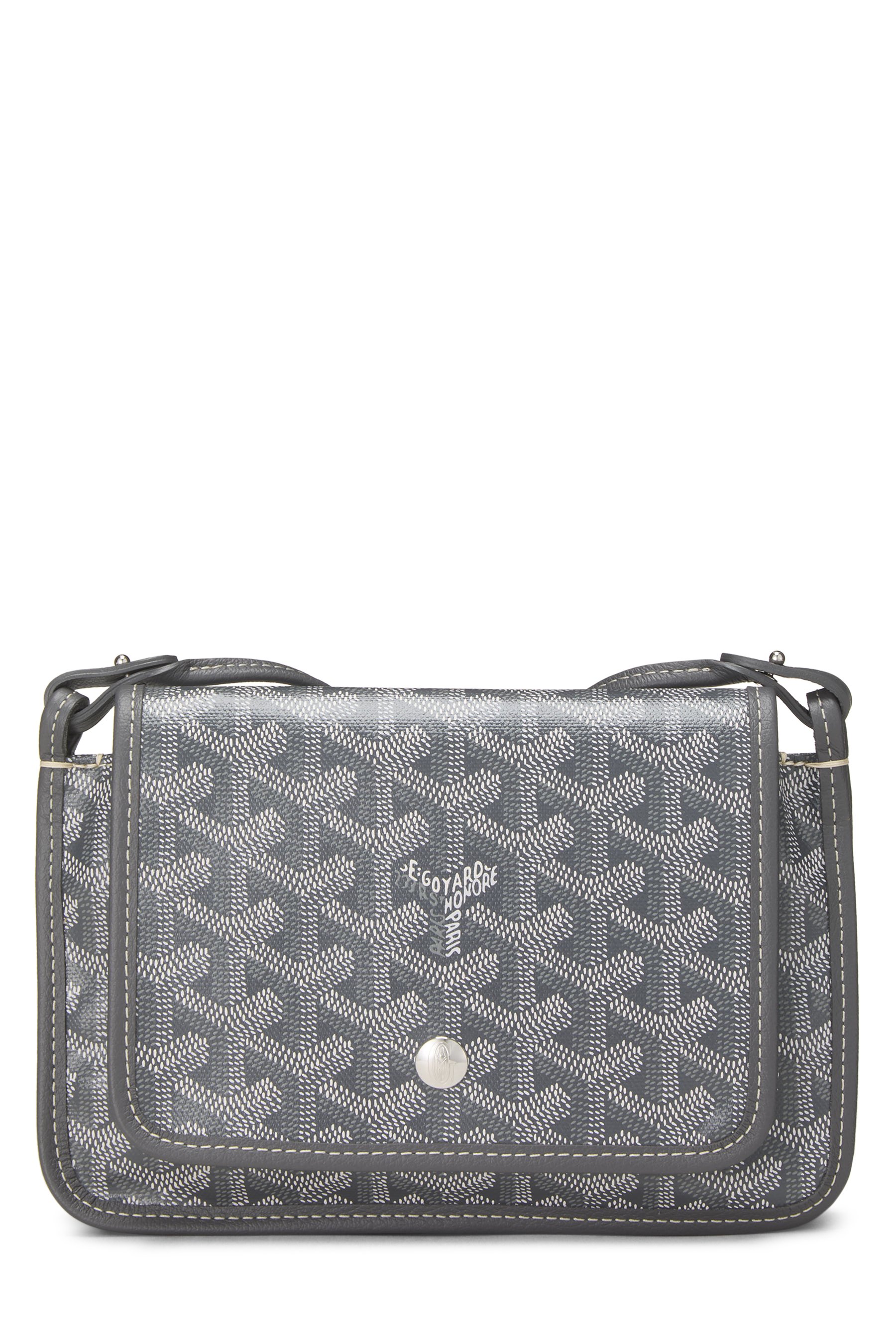 Goyard Grey Goyardine Canvas Plumet