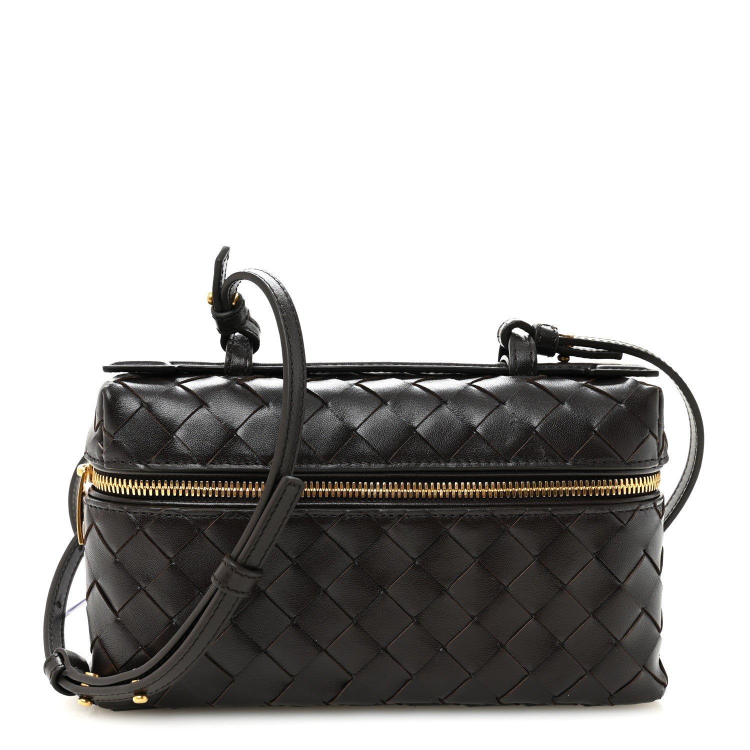 Bottega Veneta Calfskin Intrecciato Bang Bang Vanity Case Fondant