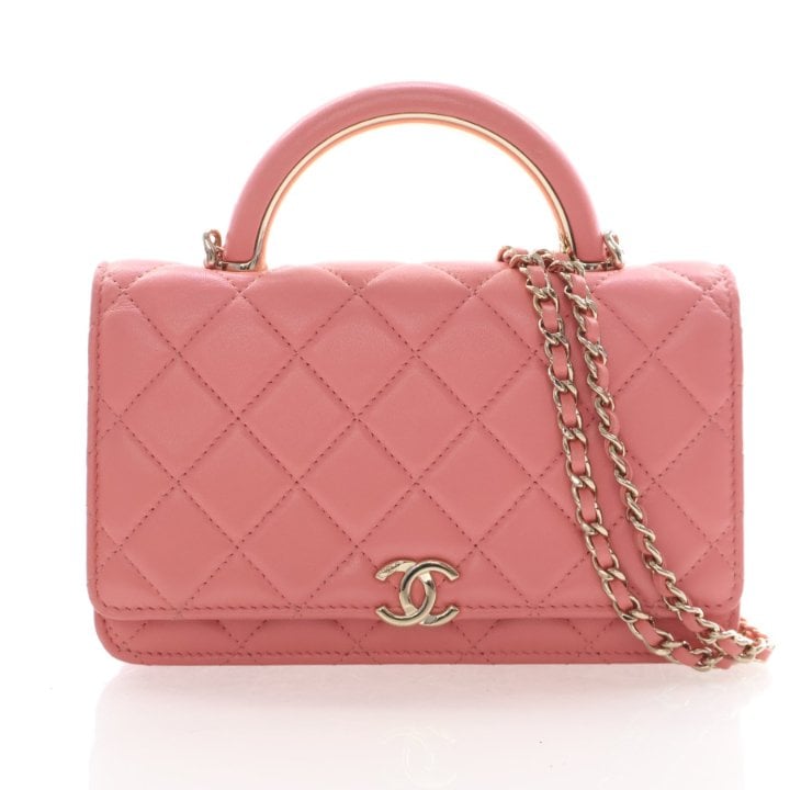 Chanel Lambskin Top Handle Wallet On Chain (WOC)