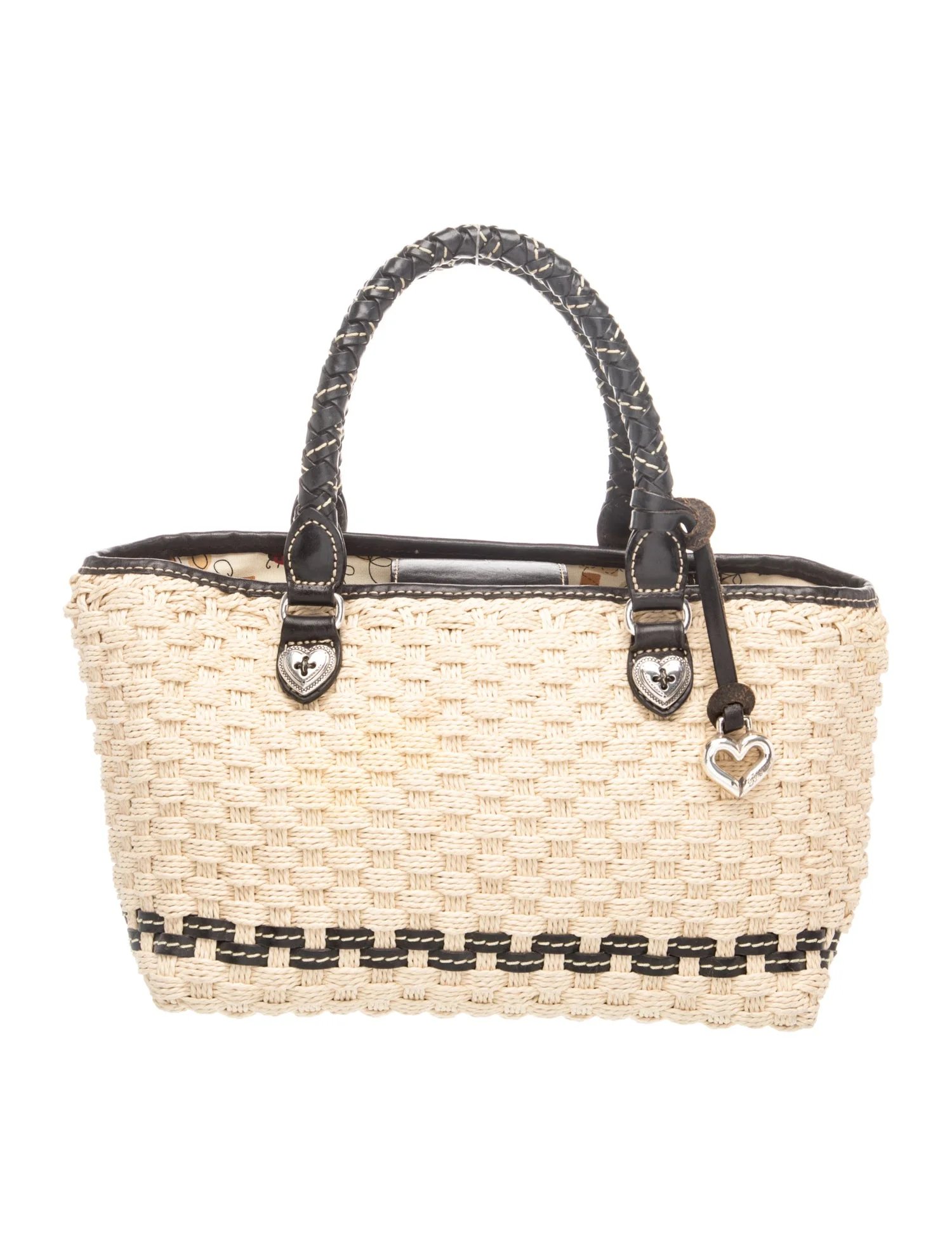 Raffia Top Handle Bag