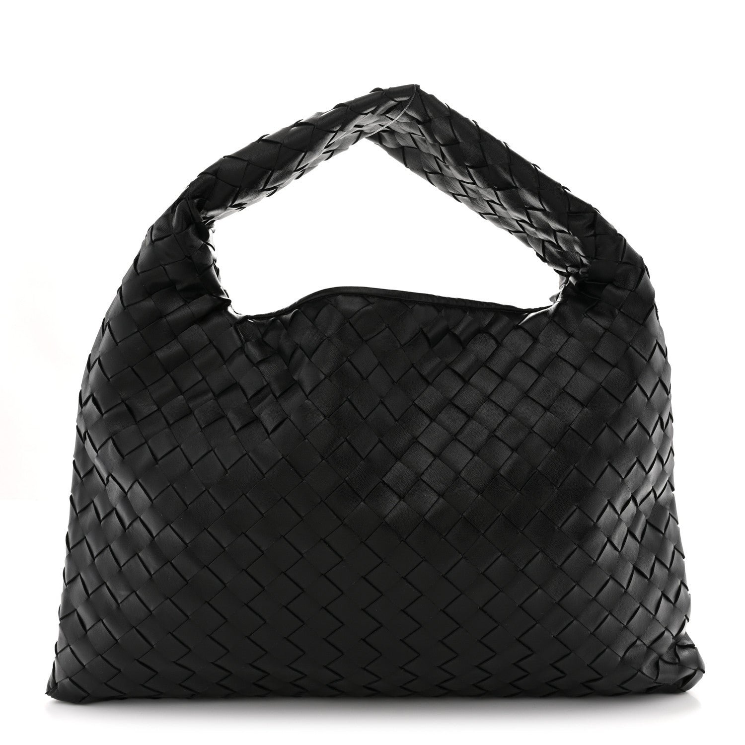 Bottega Veneta Calfskin Intrecciato Small Hop Black