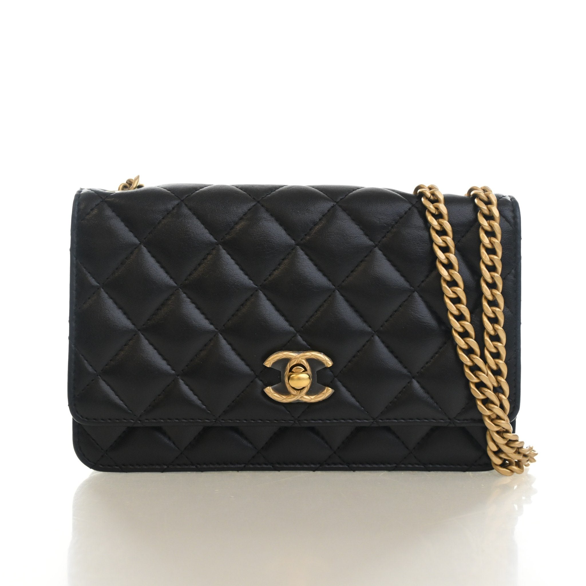 Chanel Lambskin Pearl Crush Wallet On Chain (WOC)