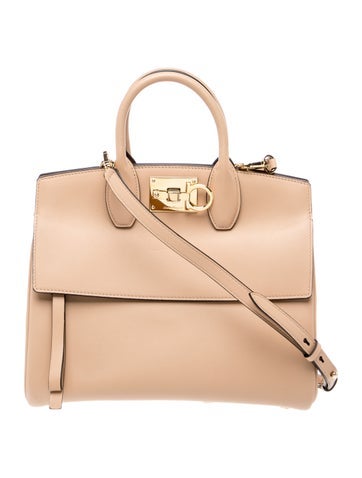 Leather Top Handle Bag