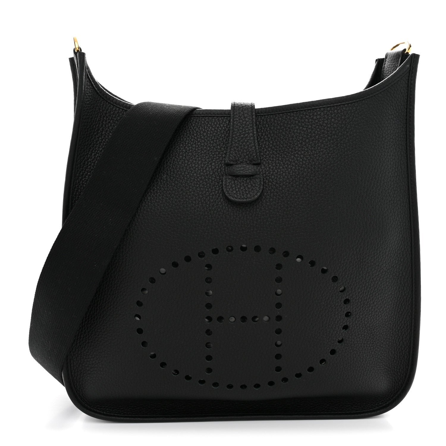 Hermes Taurillon Clemence Evelyne III GM Black