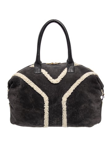 Saint Laurent Suede Top Handle Bag