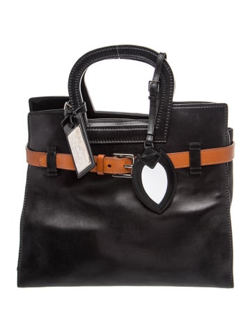 Leather Top Handle Bag