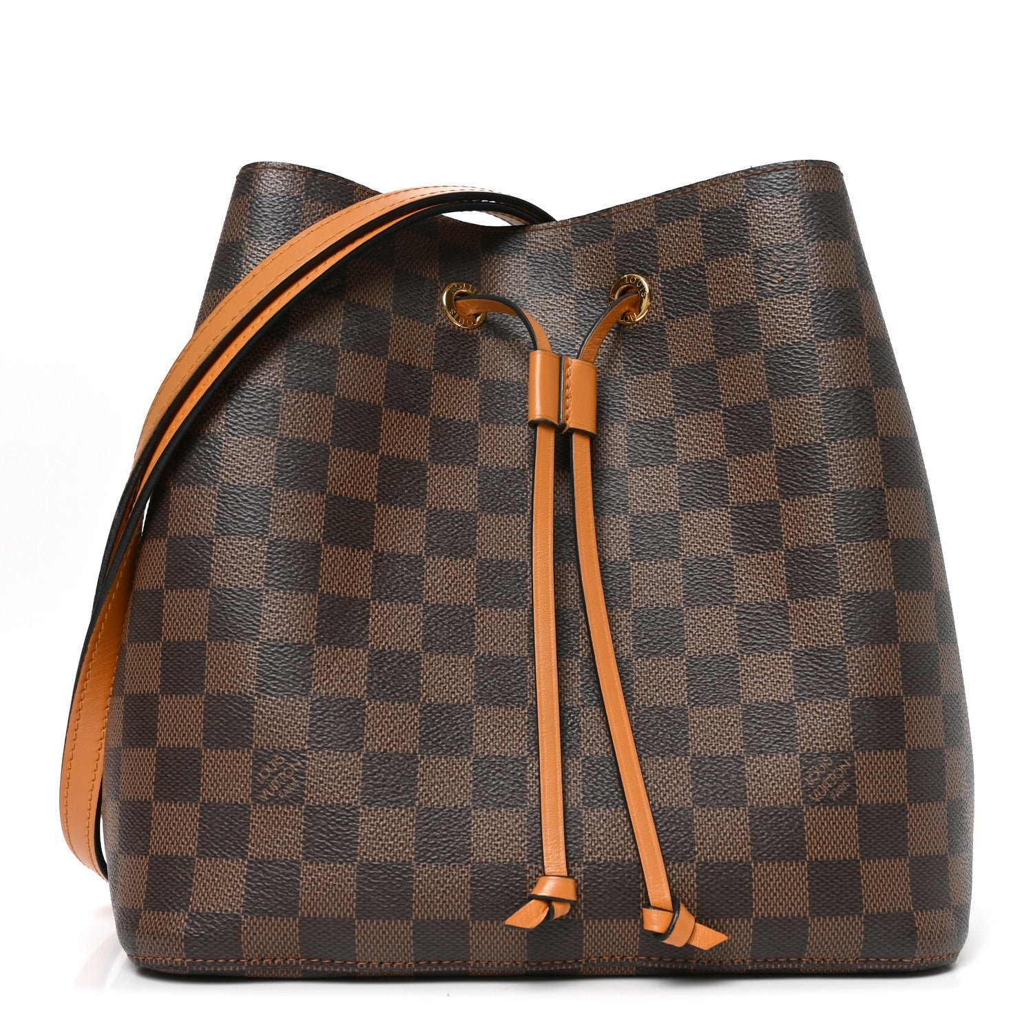 Louis Vuitton Damier Ebene Neonoe MM Safran