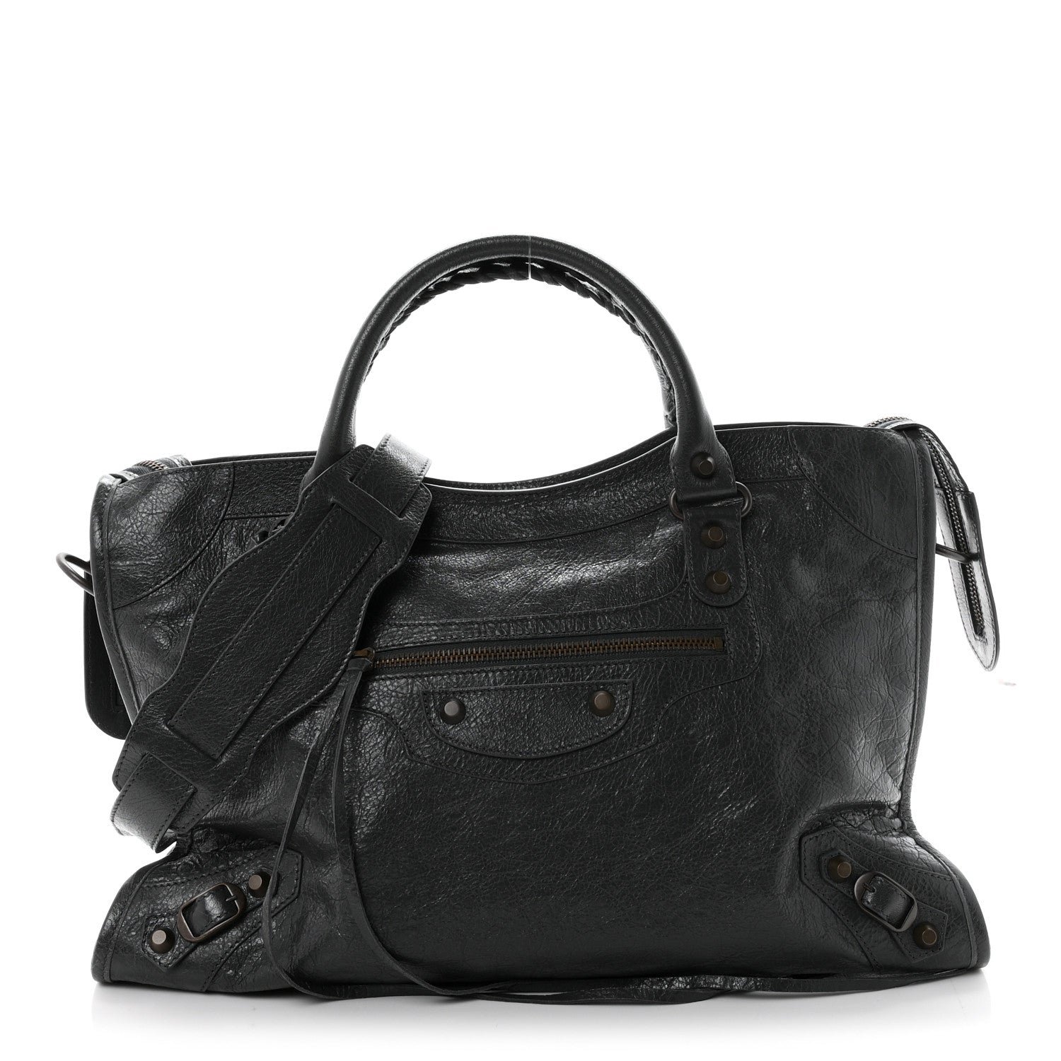 Balenciaga Agneau Classic Hardware City Gris Fossile