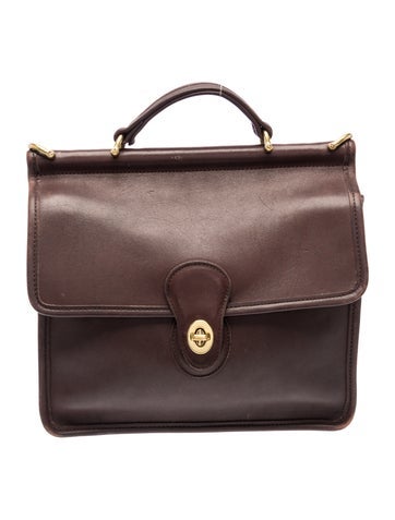 Leather Top Handle Bag