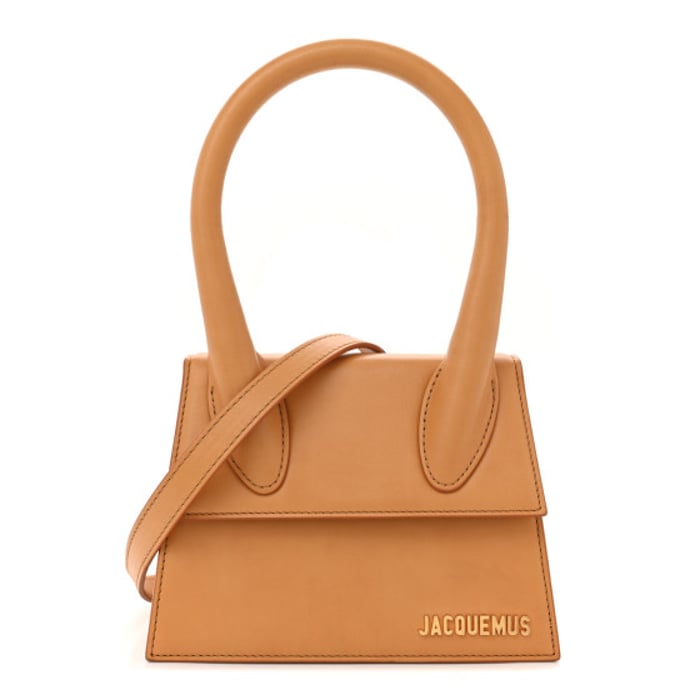 Jacquemus Smooth Calfskin Le Chiquito Moyen Beige