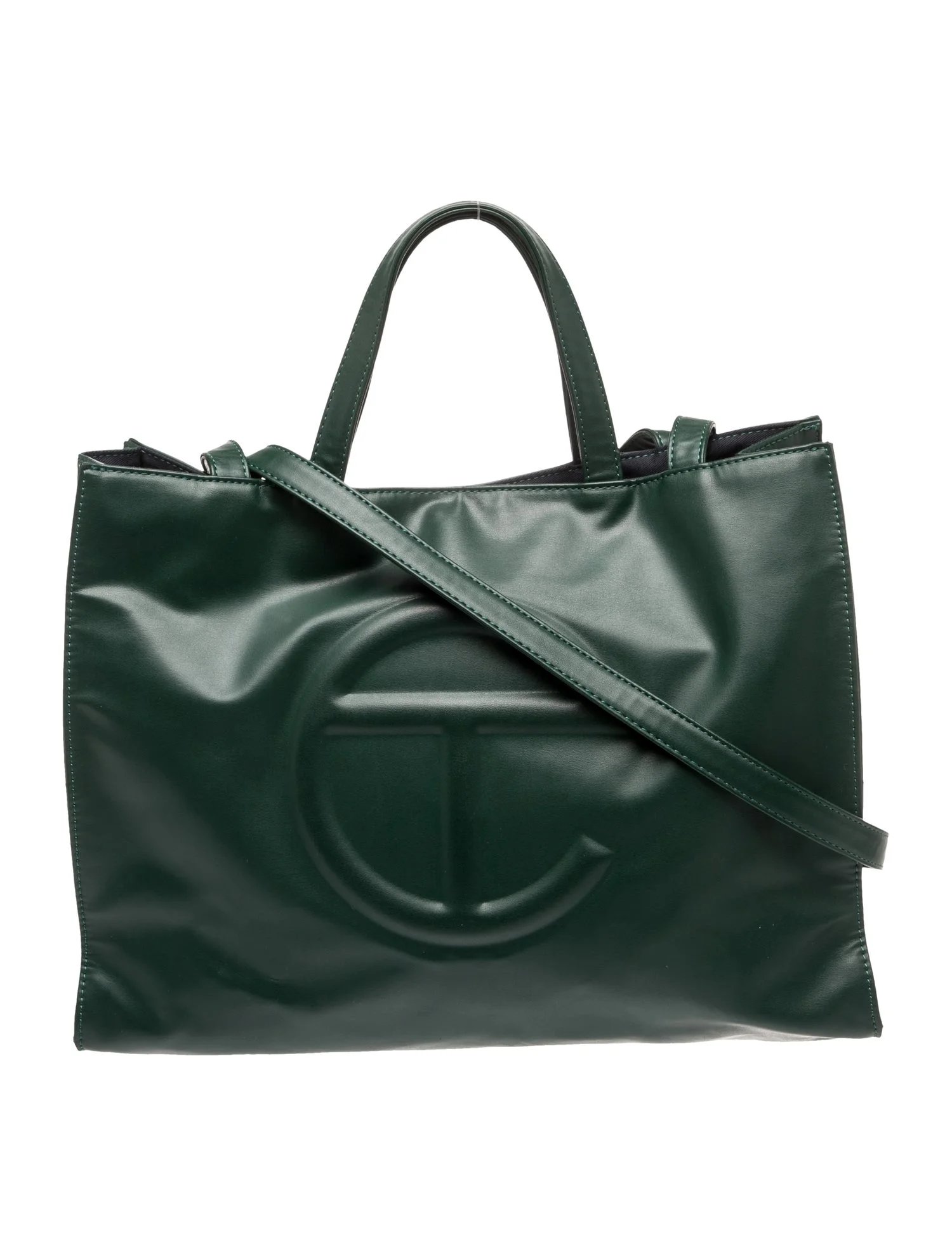 Vegan Leather Dark Olive Medium