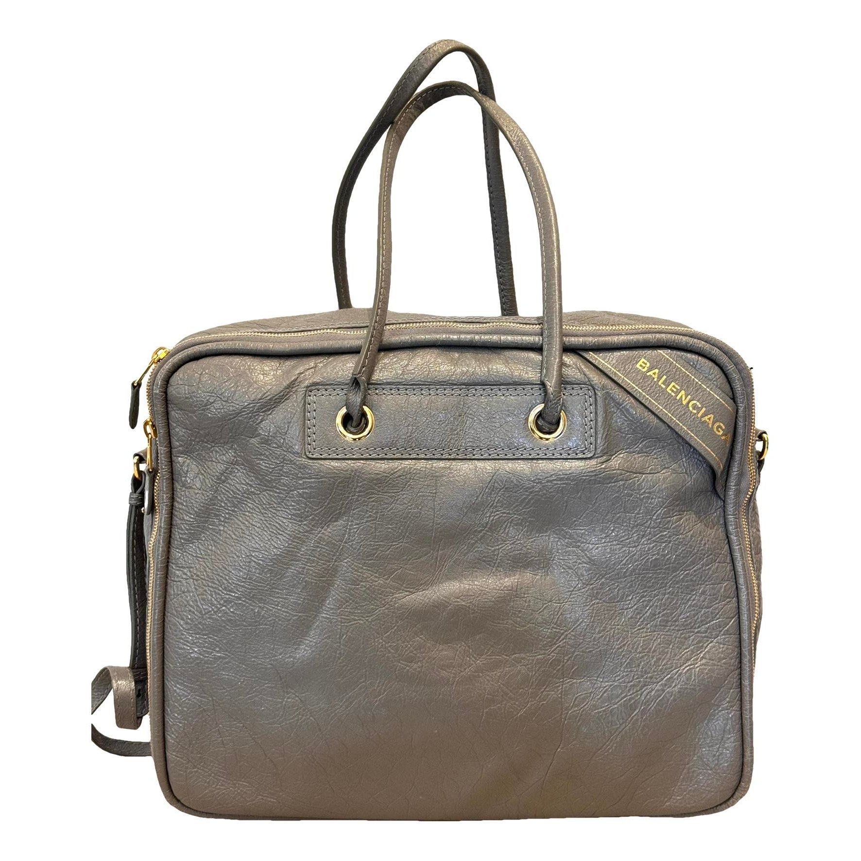 Blanket leather crossbody bag