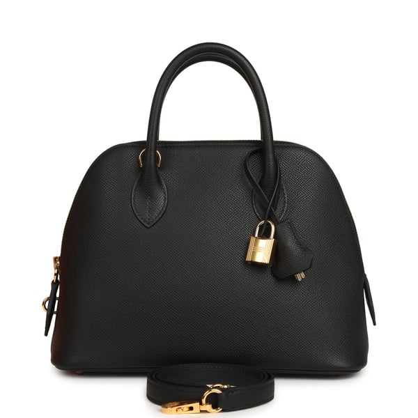 Hermes 1923 Bolide 25 Black Epsom Gold Hardware