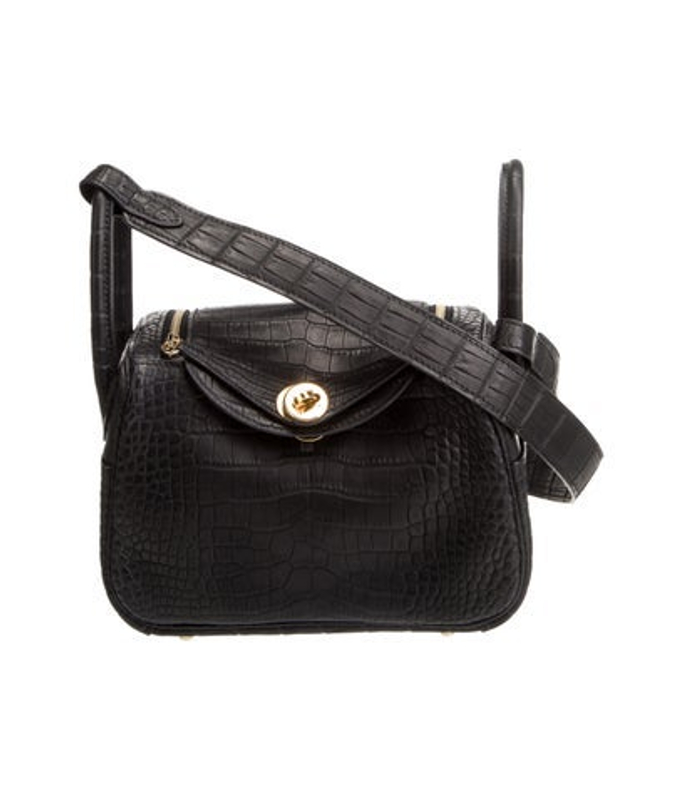 Hermes 2024 Matte Alligator Mississippiensis Mini Lindy 20