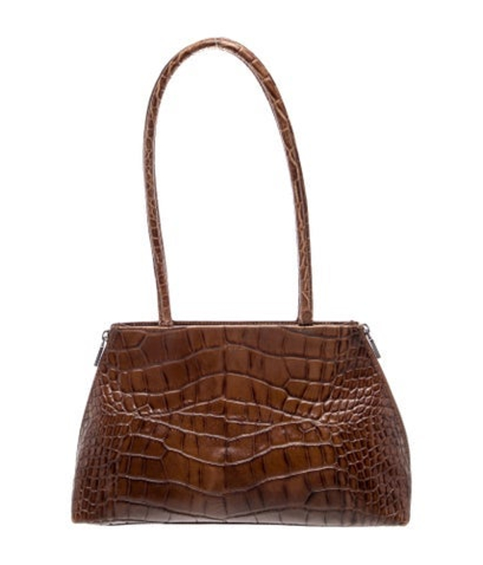 Furla Embossed Leather Shoulder Bag