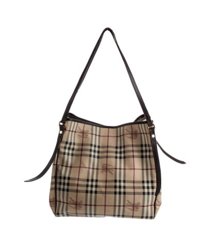 Burberry Haymarket Check Hobo