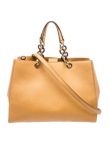 Saffiano Leather Top Handle Bag
