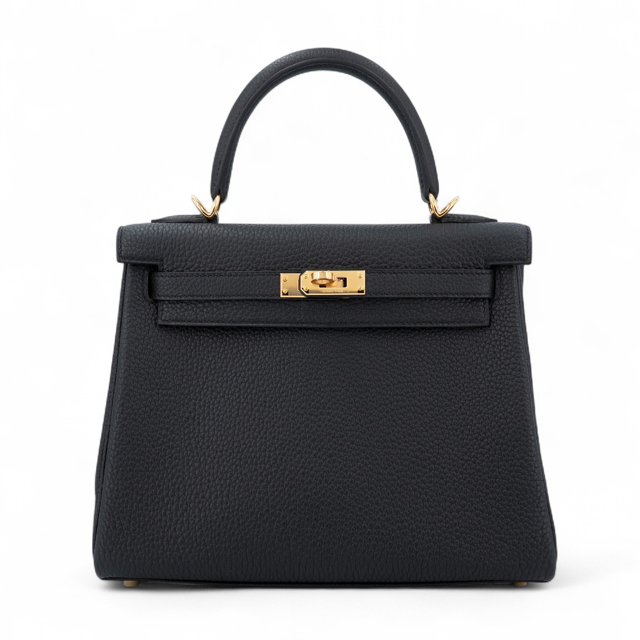 Hermes Brand New ( Rank N ) HERMÈS Kelly 25 Noir (89) Togo Gold hardware K (2025)