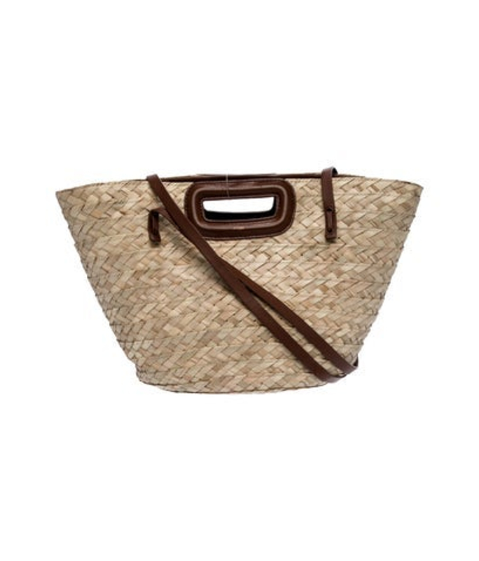 Maje Raffia Bucket Bag