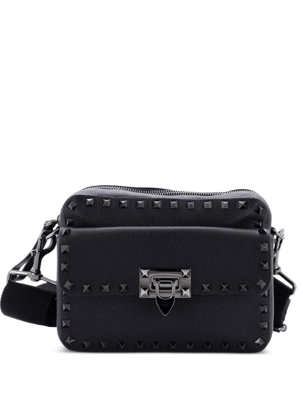 Valentino Garavani Rockstud Flip Lock Pocket Camera Leather Small crossbody bag